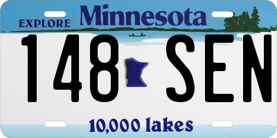 MN license plate 148SEN