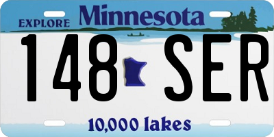 MN license plate 148SER