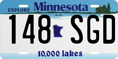 MN license plate 148SGD