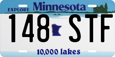 MN license plate 148STF