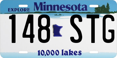 MN license plate 148STG