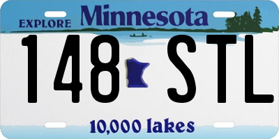 MN license plate 148STL
