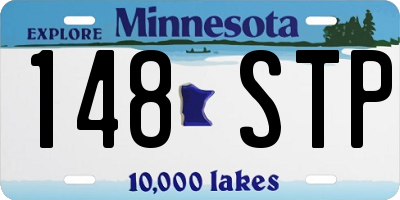 MN license plate 148STP