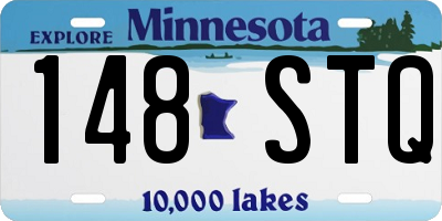 MN license plate 148STQ