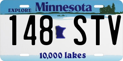 MN license plate 148STV