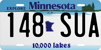 MN license plate 148SUA
