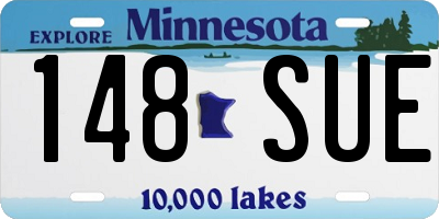 MN license plate 148SUE