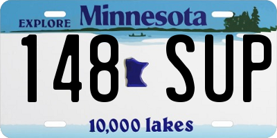 MN license plate 148SUP