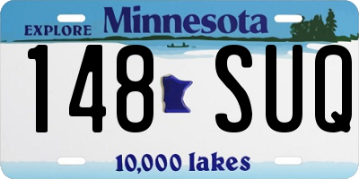 MN license plate 148SUQ