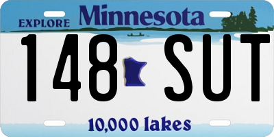 MN license plate 148SUT