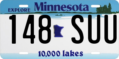 MN license plate 148SUU