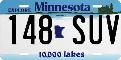 MN license plate 148SUV