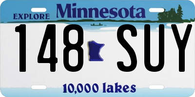 MN license plate 148SUY