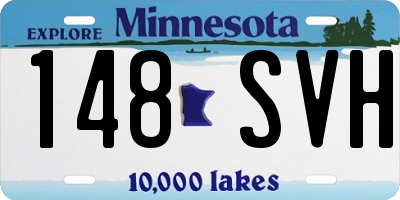MN license plate 148SVH