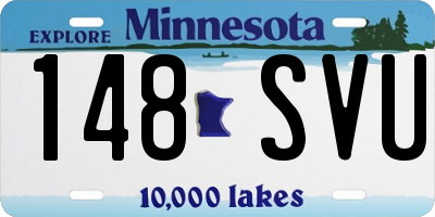 MN license plate 148SVU
