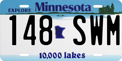 MN license plate 148SWM