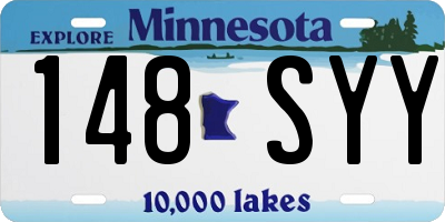 MN license plate 148SYY