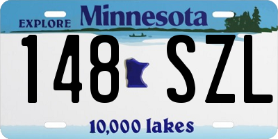 MN license plate 148SZL
