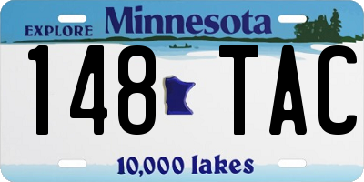 MN license plate 148TAC