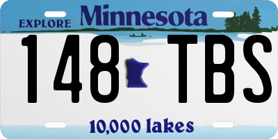 MN license plate 148TBS