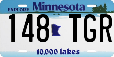 MN license plate 148TGR