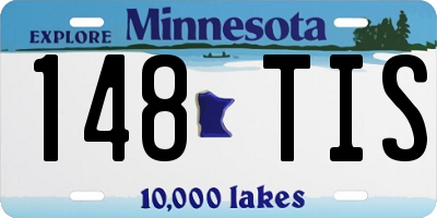 MN license plate 148TIS