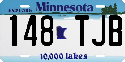 MN license plate 148TJB