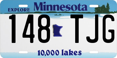 MN license plate 148TJG