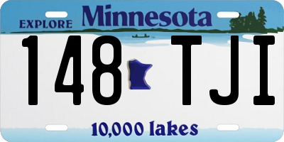 MN license plate 148TJI