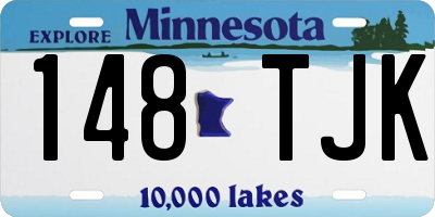 MN license plate 148TJK