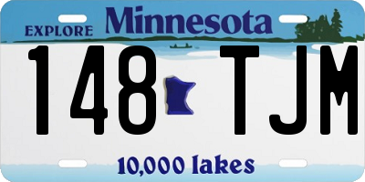 MN license plate 148TJM