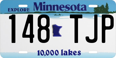 MN license plate 148TJP