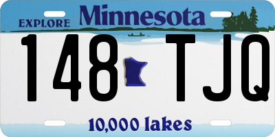 MN license plate 148TJQ
