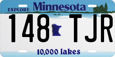 MN license plate 148TJR