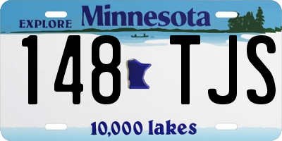 MN license plate 148TJS