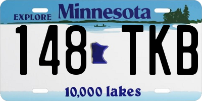 MN license plate 148TKB