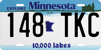MN license plate 148TKC