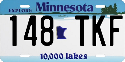 MN license plate 148TKF
