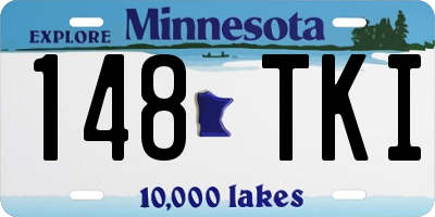 MN license plate 148TKI