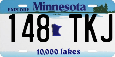 MN license plate 148TKJ