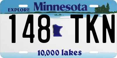 MN license plate 148TKN