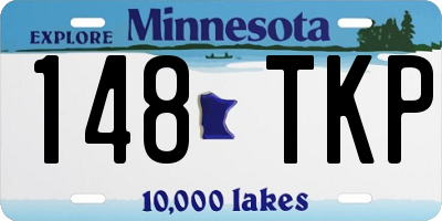 MN license plate 148TKP