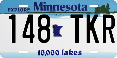 MN license plate 148TKR