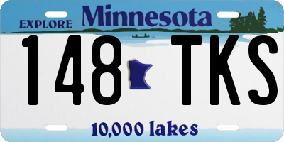 MN license plate 148TKS