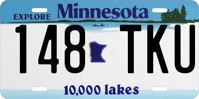 MN license plate 148TKU