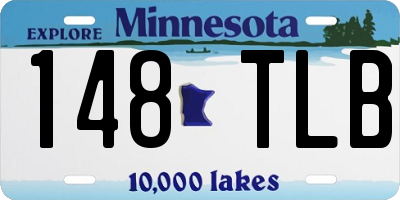 MN license plate 148TLB