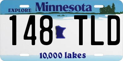 MN license plate 148TLD