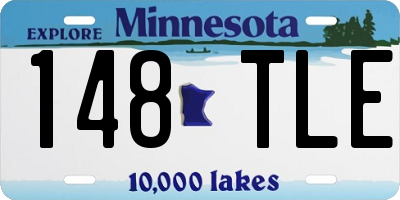 MN license plate 148TLE