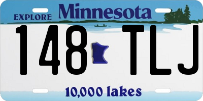 MN license plate 148TLJ