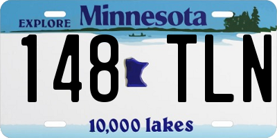 MN license plate 148TLN